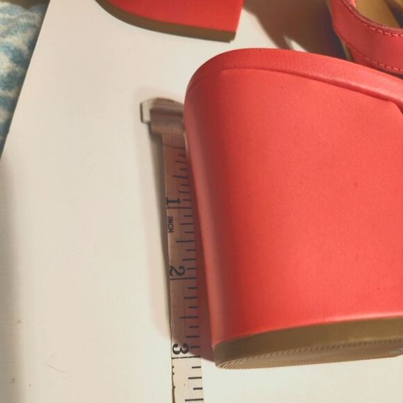 Brand New Free People "Charlie" Neon Pink Leather Slide Sandals Sz.9/39 Ret $128 - Picture 4 of 6